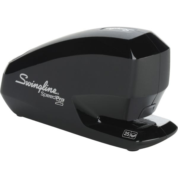 SWI42140 Swingline Speed Pro 25 Electric Stapler Value Pack, Full Strip, 25-Sheet Cap, Black
