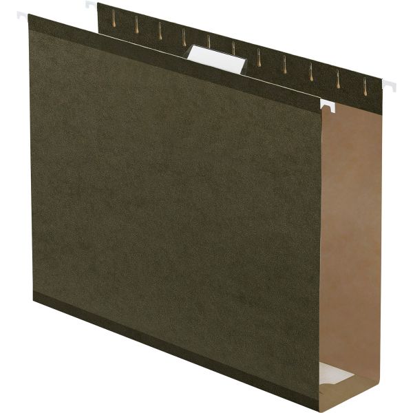 PFX4152X3 Pendaflex Reinforced 3" Extra Capacity Hanging Folders, Letter, Standard Green, 25/Box