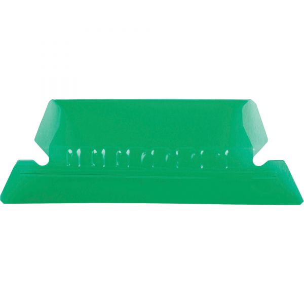 PFX42GRE Pendaflex Hanging File Folder Tabs, 1/5 Tab, Two Inch, Green Tab/White Insert, 25/Pack
