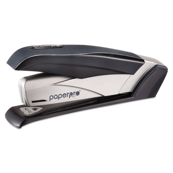 ACI1460 PaperPro inFLUENCE + 28 Premium Desktop Stapler, 28-Sheet Capacity, Black/Silver