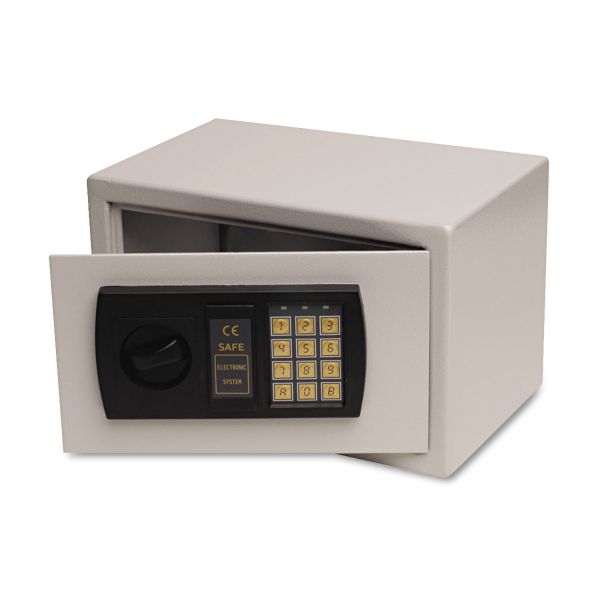 FIRHS1207 FireKing Small Personal Safe, 0.3 cu. ft., 12 1/4w x 7 3/4d x 7 3/4h, Light Gray
