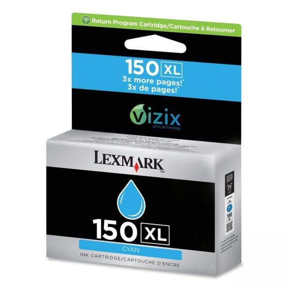 LEX14N1615 Lexmark 14N1615 (150XL) High-Yield Ink, Cyan