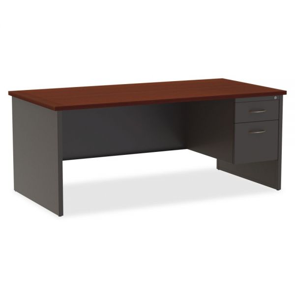 LLR79144 Lorell Modular Right Pedestal Computer Desk