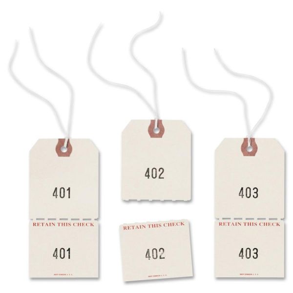 AVE18670 Avery Duplicate Auto Park Tags, 1-500, 4 3/4 x 2 3/8, Manila, 500/Box