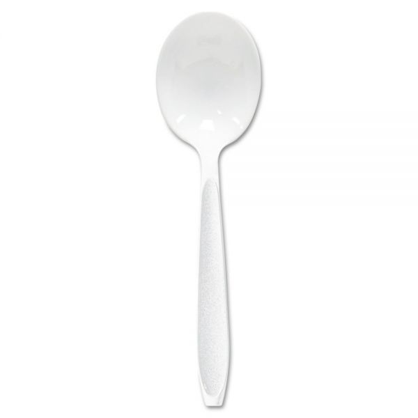SCCHSWS0007 Dart Impress Heavyweight Polystyrene Cutlery, Soup Spoon, White, 1000/Carton