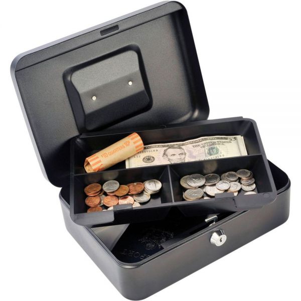 MMF2216197G2 STEELMASTER by MMF Industries Security Box, 10 in, Cam Key Lock, Charcoal