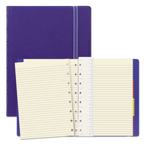 REDB115009U Filofax Notebook, College Rule, Blue Cover, 8 1/4 x 5 13/16, 112 Sheets/Pad