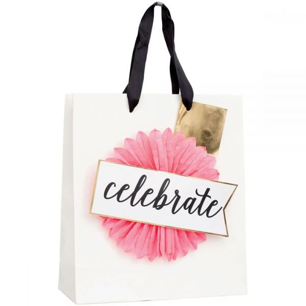 NOTM289760 Gift Bag W/Ribbon Handles & Gift Card 9.5"X9.5"X4"