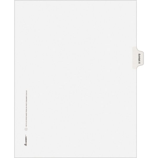 AVE82130 Avery Legal Exhibit Index Dividers