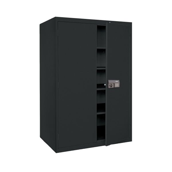 Sandusky Keyless Electronic Storage 78"H x 46"W x 24"D, Black