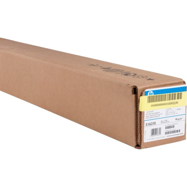 HEW51631E HP Designjet Inkjet Large Format Paper, 36" x 150 ft, White