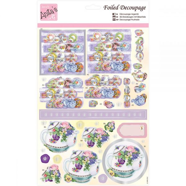 NOTM334212 Anita's A4 Foiled Decoupage Sheet
