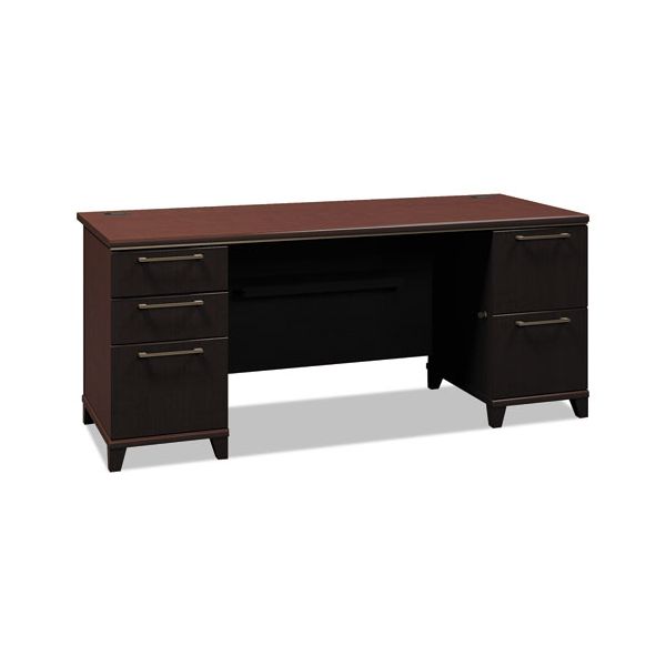 BSH2972MCA103 Bush Enterprise Collection 72W Double Pedestal Desk, Mocha Cherry (Box 1 of 2)