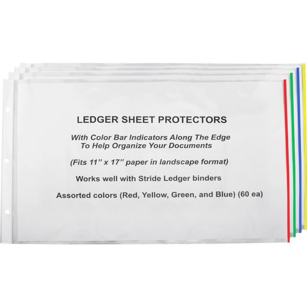STW61400 Stride Top Loading Color Coding Sheet Protectors