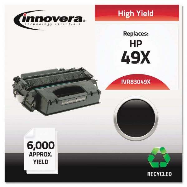 IVR83049X Innovera Remanufactured Q5949X (49X) High-Yield Toner, Black