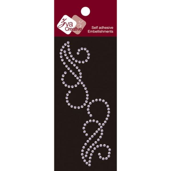 NOTM335826 Self-Adhesive Jewel Embellishments 2"X4.25" Sheet
