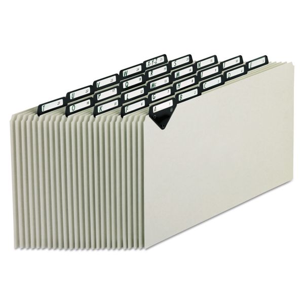 PFXMTN1025 Pendaflex Steel Top Tab Recycled Guides, Alpha, 1/5 Tab, Pressboard, Legal, 25/Set