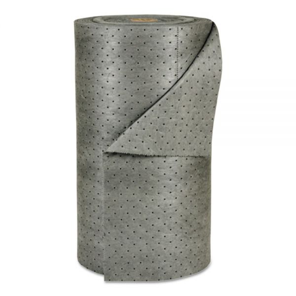 SBDMRO30DP SPC MRO Plus Heavy Sorbent-Pad Roll, 49gal, 30" x 150ft, Gray