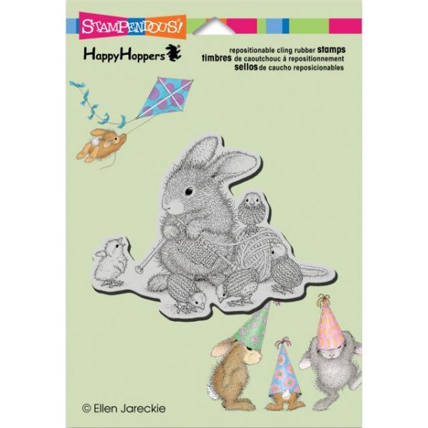 NOTM310056 Stampendous HappyHopper Cling Rubber Stamp 5.5"X4.5" Sheet