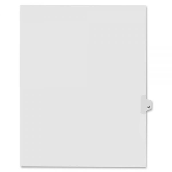KLF91093 Kleer-Fax 90000 Series Side-Tab Legal Index Dividers