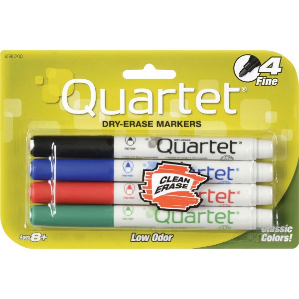 QRT659520 Quartet Anti-Roll Low Odor Dry-Erase Markers