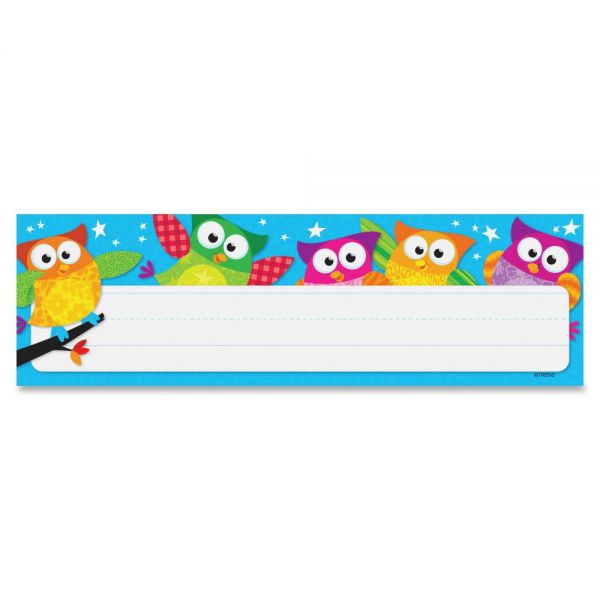 TEP69217 Trend Owl-Stars! Desk Name Plates