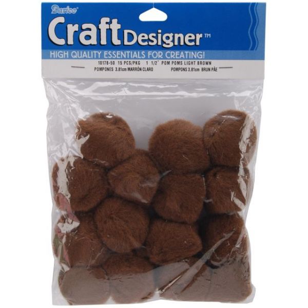 NOTM408050 Pom-Poms 1.5" 15/Pkg