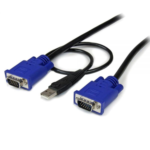 SYNX495930 StarTech.com 6 ft 2-in-1 Ultra Thin USB KVM Cable