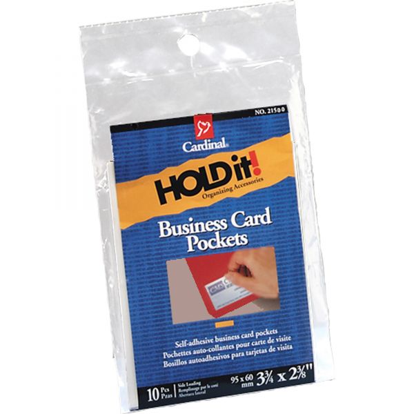 CRD21500CB Cardinal HOLDit! Business Card Pockets