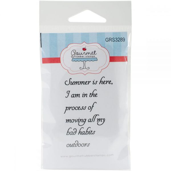 NOTM313404 Gourmet Rubber Stamps Cling Stamps 3.375"X6.75"