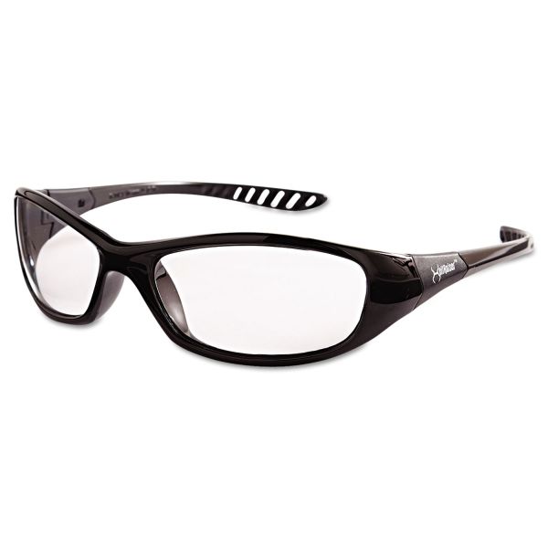 JAK20539 Jackson Safety* V40 HellRaiser Safety Glasses, Black Frame, Clear Lens