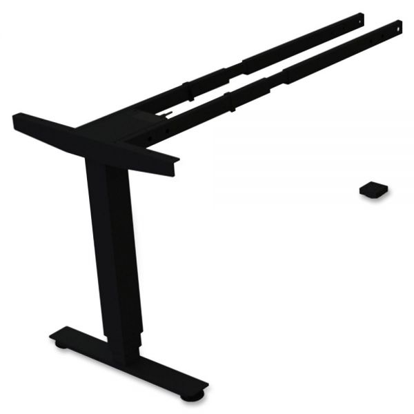 LLR99852 Lorell Sit/Stand Desk Black Third-leg Add-on Kit