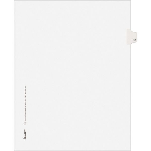AVE01106 Avery Individually Numbered Legal Index Dividers