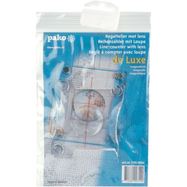 NOTM072637 Pako Magnetic Line Counter W/Magnifier 3.375"X4"