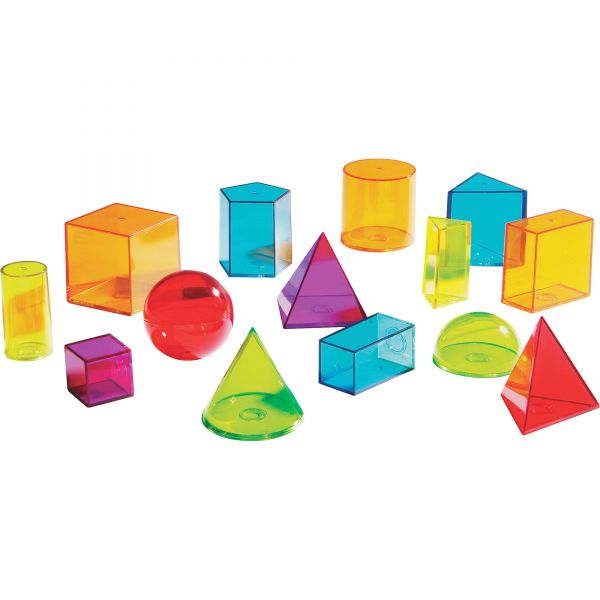 LRNLER4331 Learning Resources View Thru Geometric Solids Set