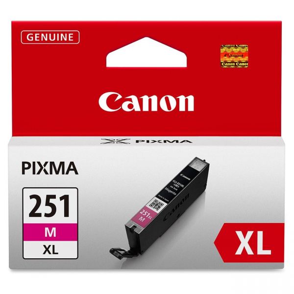 CNMCLI251XLM Canon CLI-251XLM Magenta High Yield Ink Cartridge (6450B001)