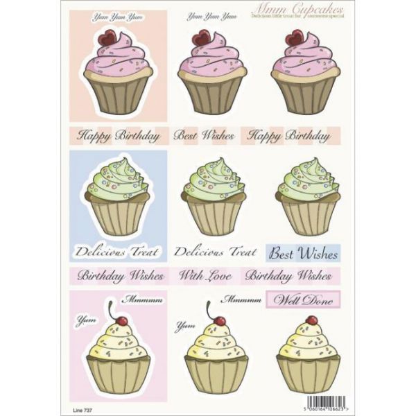 NOTM076113 3D Die-Cut Decoupage Sheet 8.3"X11.69"