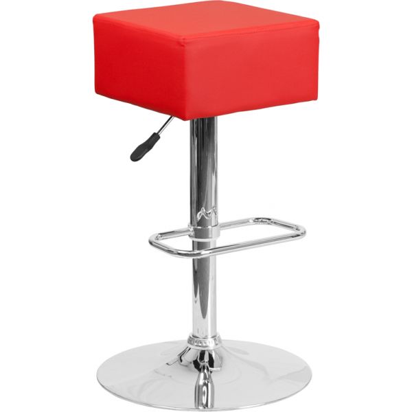 FHFCH820584REDGG Flash Furniture Contemporary Barstool