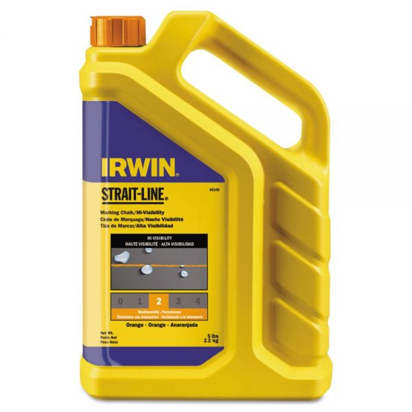 SAL65105 IRWIN Marking Chalk, 5 lb, Flourescent Orange