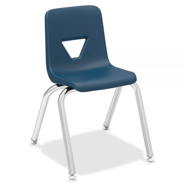 LLR99884 Lorell Plastic Stacking Student Chairs