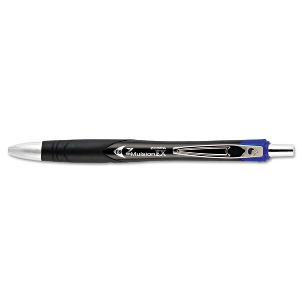 ZEB34220 Zebra Z-Mulsion EX Ballpoint Pen, 1mm, Blue, Dozen