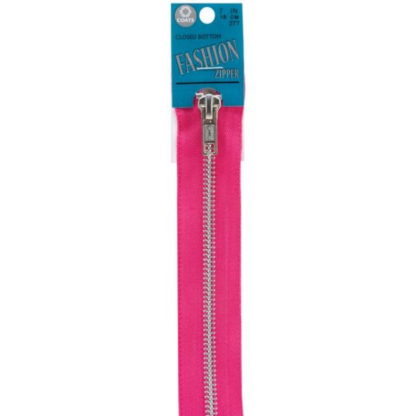 NOTM030147 Fashion Metal Aluminum Closed Bottom Zipper 7"