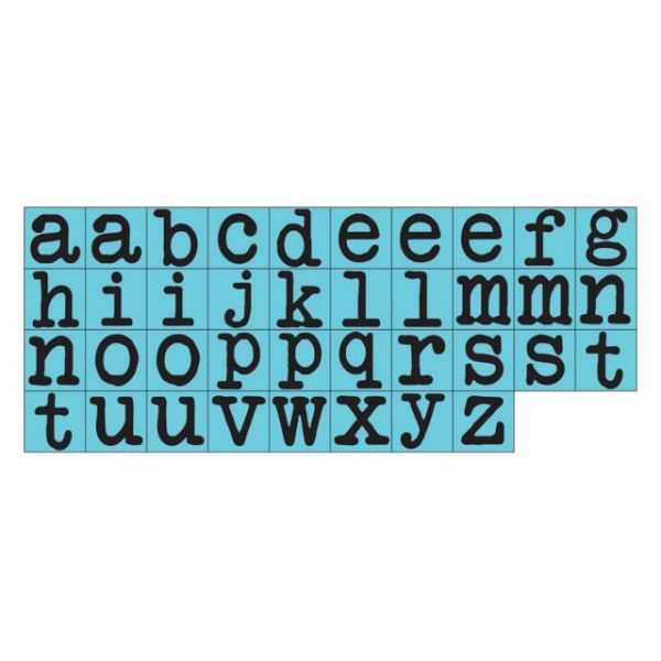 NOTM257683 Press Alphabet Stamp Set .25" Characters 38/Pkg