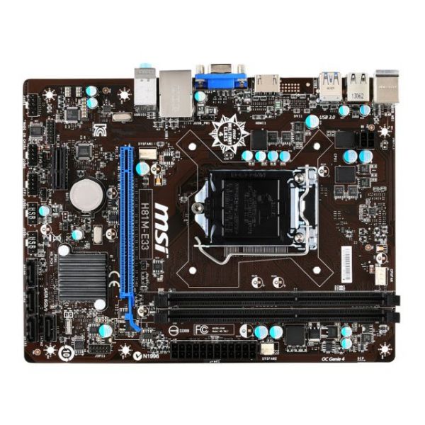 SYNX3860191 MSI H81M-E33 Desktop Motherboard - Intel Chipset - Socket H3 LGA-1150