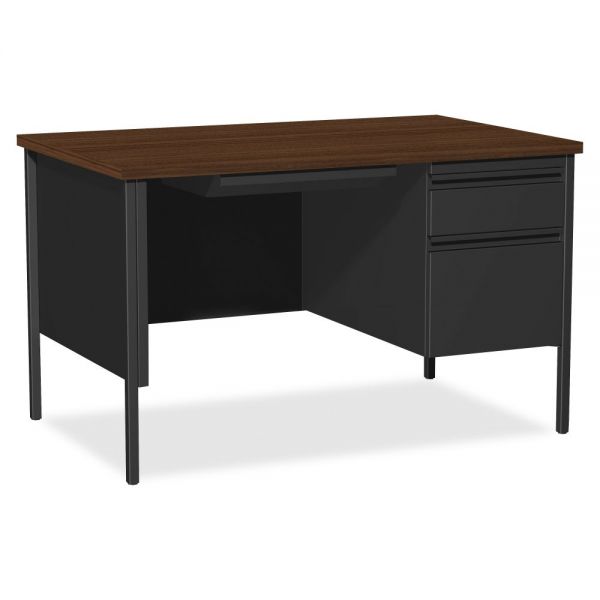 LLR66902 Lorell Fortress Series Right Single-Pedestal Computer Desk