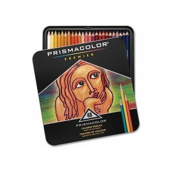 Prismacolor Premier Colored Pencil, 3 mm, 2B, Assorted Lead and