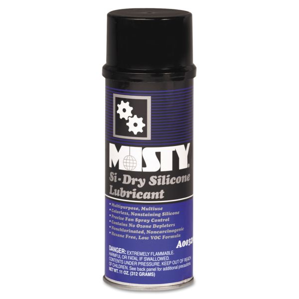 AMR1033585 Misty Si-Dry Silicone Spray Lubricant, Aerosol, 11oz, 12/Carton