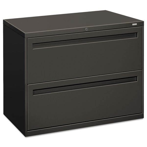 HON782LS HON 700 Series Two-Drawer Lateral File, Letter/Legal/A4, 36w x 19-1/4d, Charcoal