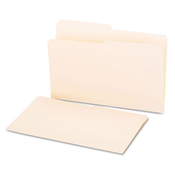 UNV15112 Universal File Folders, 1/2 Cut, One-Ply Top Tab, Legal, Manila, 100/Box