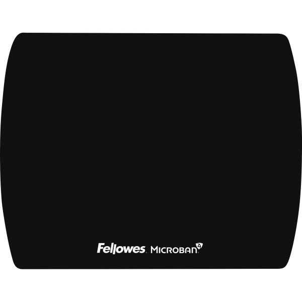 SYNX2585236 Fellowes Microban Ultra Thin Mouse Pad - Black